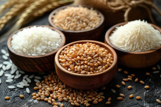 Showcasing the Rich Diversity of Sorghum, Rice, Wheat, Glutinous Rice, and Golden Corn