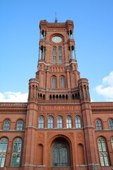Red town hall of Berlin Germany