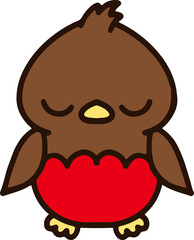 cute xmas robin