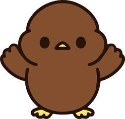 cute christmas robin cartoon