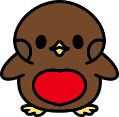 cute xmas robin