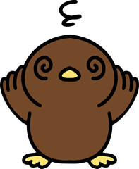 cute christmas robin cartoon