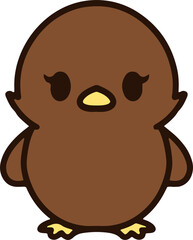 Fototapeta premium cute christmas robin cartoon