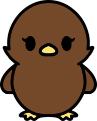 cute christmas robin cartoon