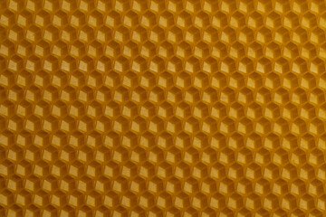 Background texture and pattern of section voshchina of wax honeycomb from a bee hive for filled...
