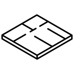 House plan architecture outline icon