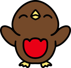cute robin cartoon
