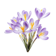  floral .purple tone. Crocus: Cheerfulness