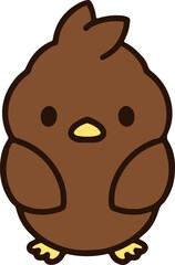 cute christmas robin simple graphic