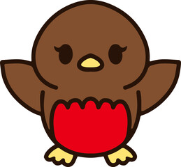 cute robin cartoon