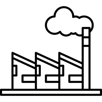 recommend clip art: factory outline icon