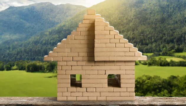 house made of blocks hd transparent background png stock photographic image