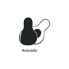 Avocado icon. Element of drink and food icon Vector