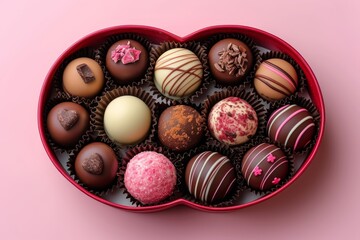 Fototapeta na wymiar Sweet Sentiments: A Heartfelt Ode in Chocolates