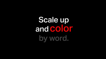 Social Caption Scale and Color Words - obrazy, fototapety, plakaty
