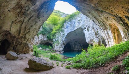 the magic cave magnificent view of the devetaki cave one of the largest and most picturesque caves in bulgaria