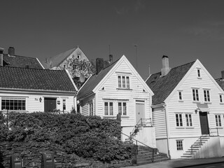 Die Altstadt von Stavanger in norwegen