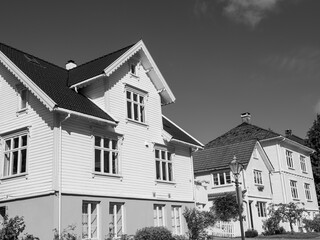 Die Altstadt von Stavanger in norwegen