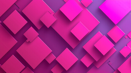 Obraz premium fuchsia color square shape background presentation design. PowerPoint and Business background,