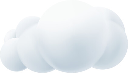 3D cloud icon