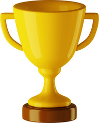 Gold Winner Cup 3D Icon