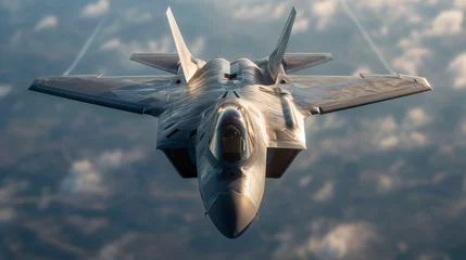 Foto op Aluminium Prototipo de avión de combate volando © VicPhoto