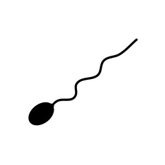 Abstract sperm icon - obrazy, fototapety, plakaty