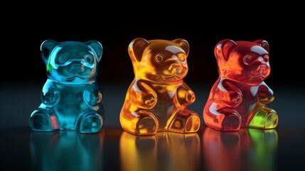 A set of gummy bears