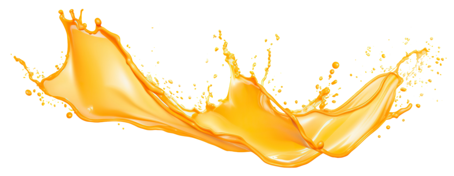 Fresh orange juice splash, cut out