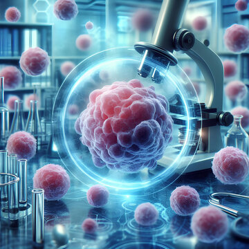 cancer atypical cells medical background