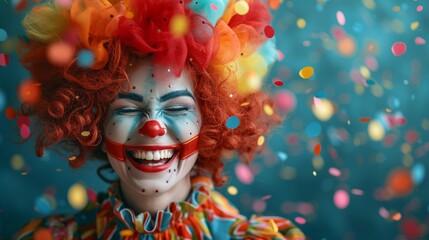 Whimsical captures portraying the joyous laughter and spirited revelry of April Fool's Day merriment - obrazy, fototapety, plakaty