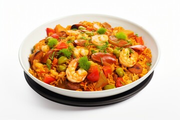 Paella spanish food clipart