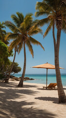 Outdoor luxury sunset over infinity pool swimming summer beachfront hotel resort, tropical landscape. Beautiful tranquil beach holiday vacation background. Amazing island sunset beach view, palm trees
