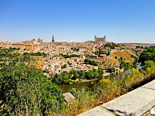 Fototapeta na wymiar The medieval city of Toledo, in Spain