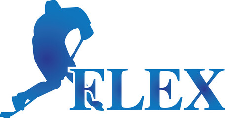 Hockey Flex Illustration Graphic