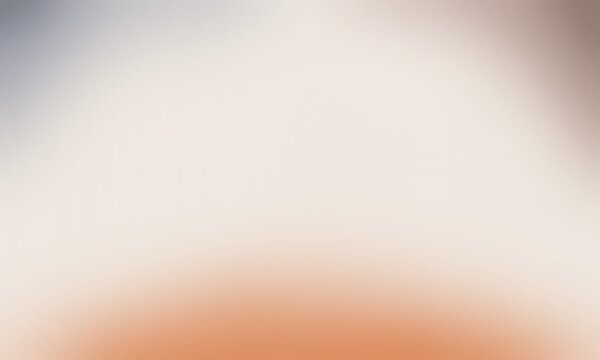 Smooth beige gradient background. Soft neutral liquid wallpaper. Universal nude texture for banner, flyer, and presentation. Abstract blurred ecru backdrop cover frame. Orange, brown, and gray colors