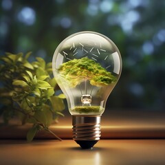 Eco-Energy Ecosystem Encased in a Lightbulb