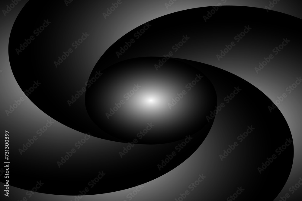 Fototapete abstract fractal black background with place for text
