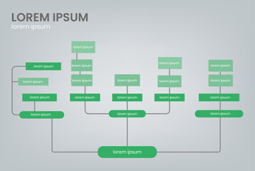 Process tree infographic