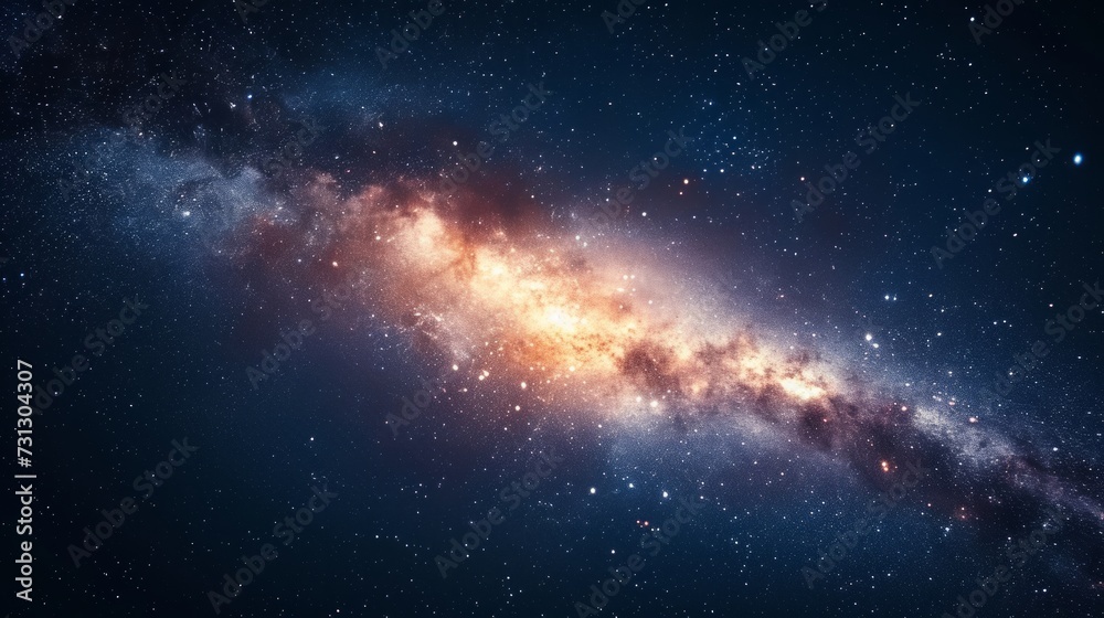 Canvas Prints sparse stars and galaxies punctuate a tranquil cosmic canvas