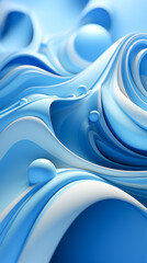 Abstract Blue.Wave Fantasy