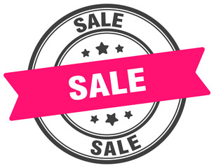sale stamp. sale label on transparent background. round sign