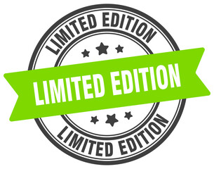 limited edition stamp. limited edition label on transparent background. round sign