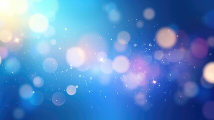 Obraz premium Blurred Lights on blue gradient abstract background high light in middle design for presentation. light blue gradient background