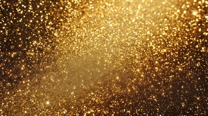 Gold sparkle glitter background. Glittering sequins wall.