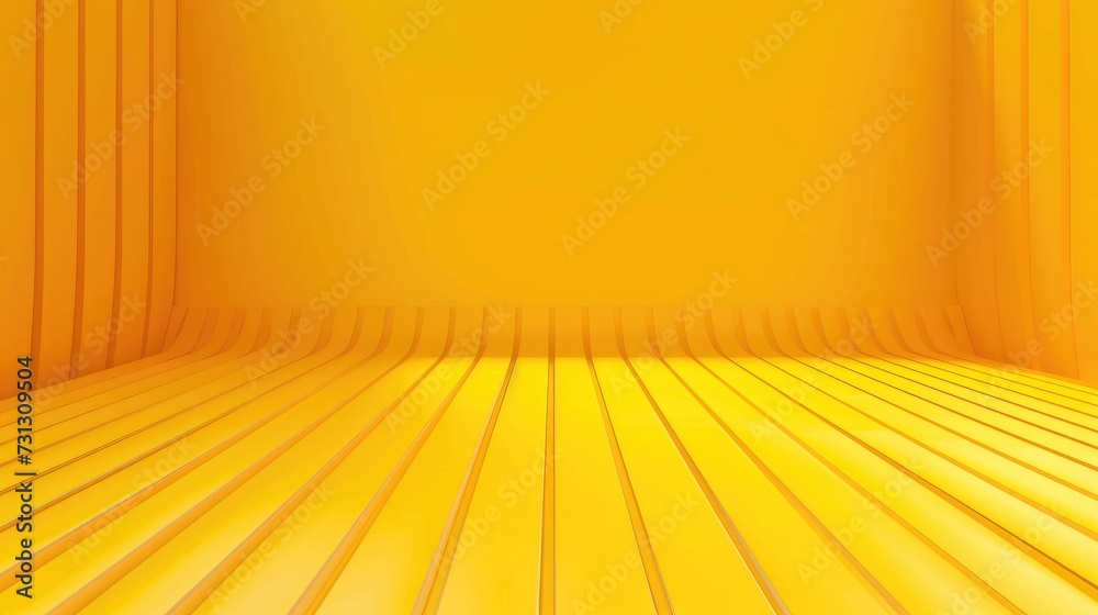Poster yellow gradient abstract background. orange spread of lines background. yellow empty room studio gra