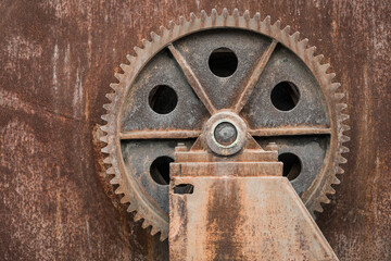 Detail of a mining industry transmisson gearbox.