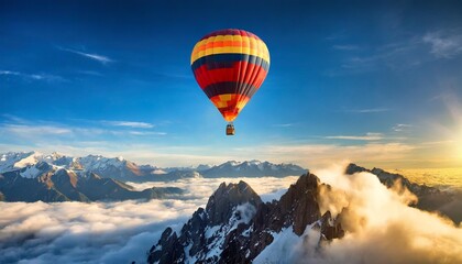 hotr balloon over the cloud created with
