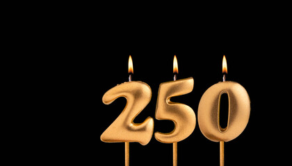 Number of followers or likes - Candle number 250