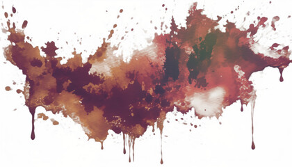 gradient texture watercolor paint stains cut out, paint stains isolated on transparent background, PNG paint stain